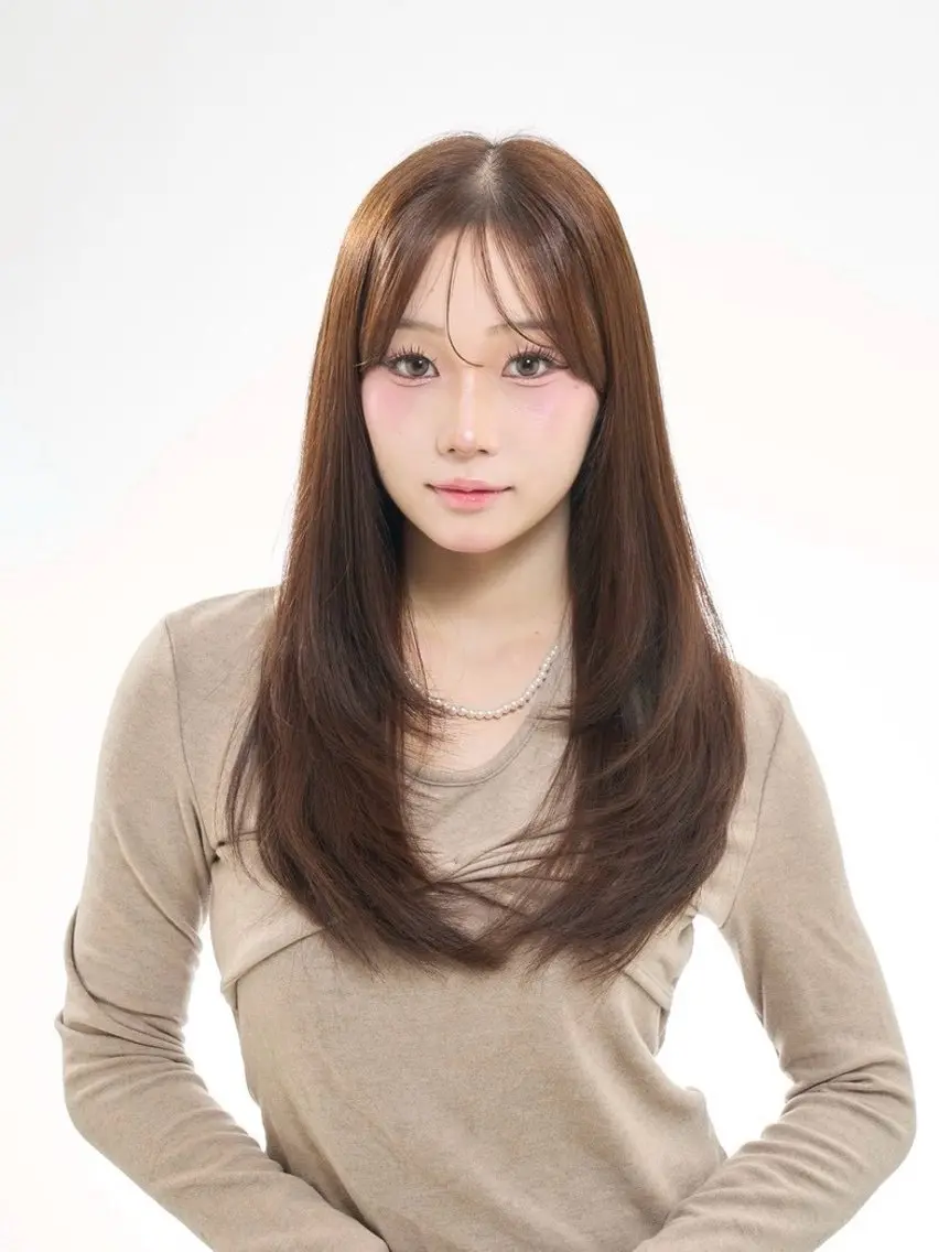 ロング カラー カット ヘアカラー 松戸艶カラー 塚原悠斗のヘアスタイル