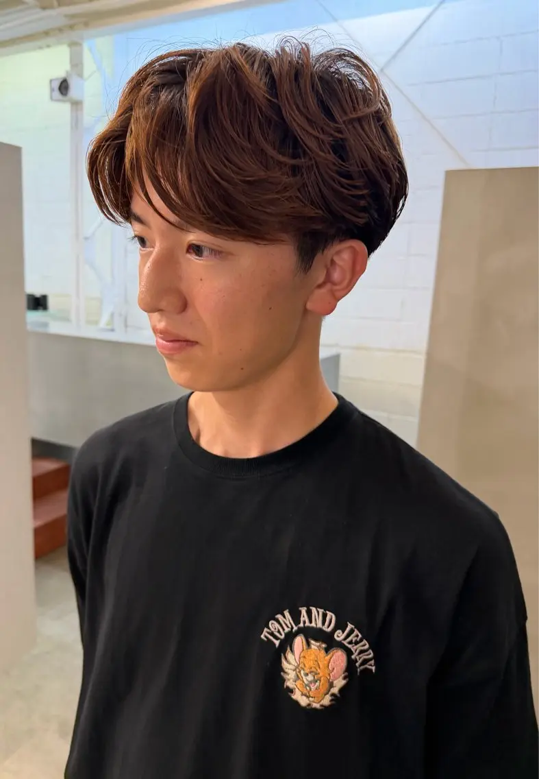パーマ メンズ メンズパーマ ニュアンスパーマ 平野 叶花のヘアスタイル