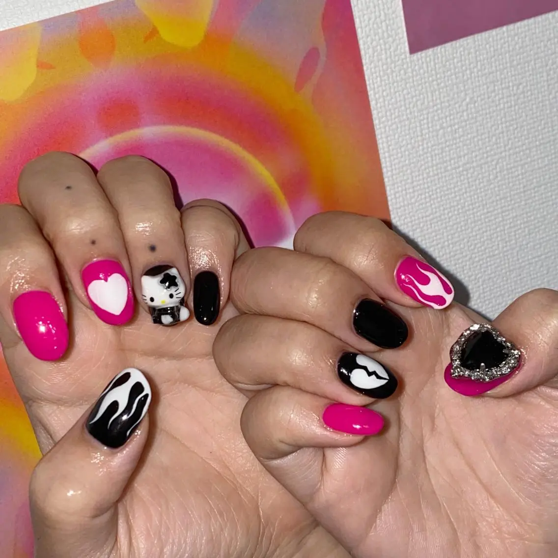 ネイル アートネイル オーロラネイル フレンチネイル 氷ネイル・うるうるネイル マグネットネイル ハンドネイル Nail by Licorneのネイルデザイン