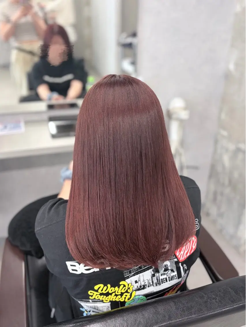 セミロング ヘアカラー Saaya 【newi所沢】のヘアスタイル