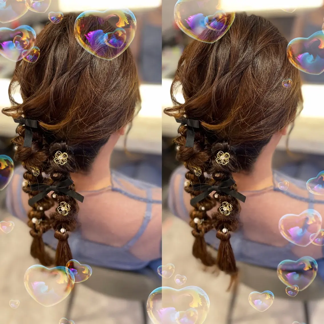 ヘアアレンジ ヘアセット 🦋ami/浦和 ブリーチ/韓国🦋のヘアスタイル