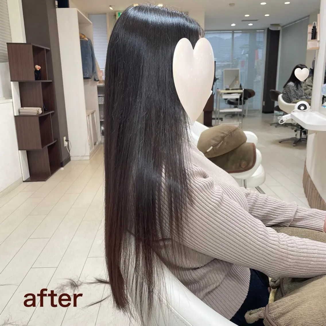 ロング アミーベル🧸🧡 本店✂️しおりのヘアスタイル