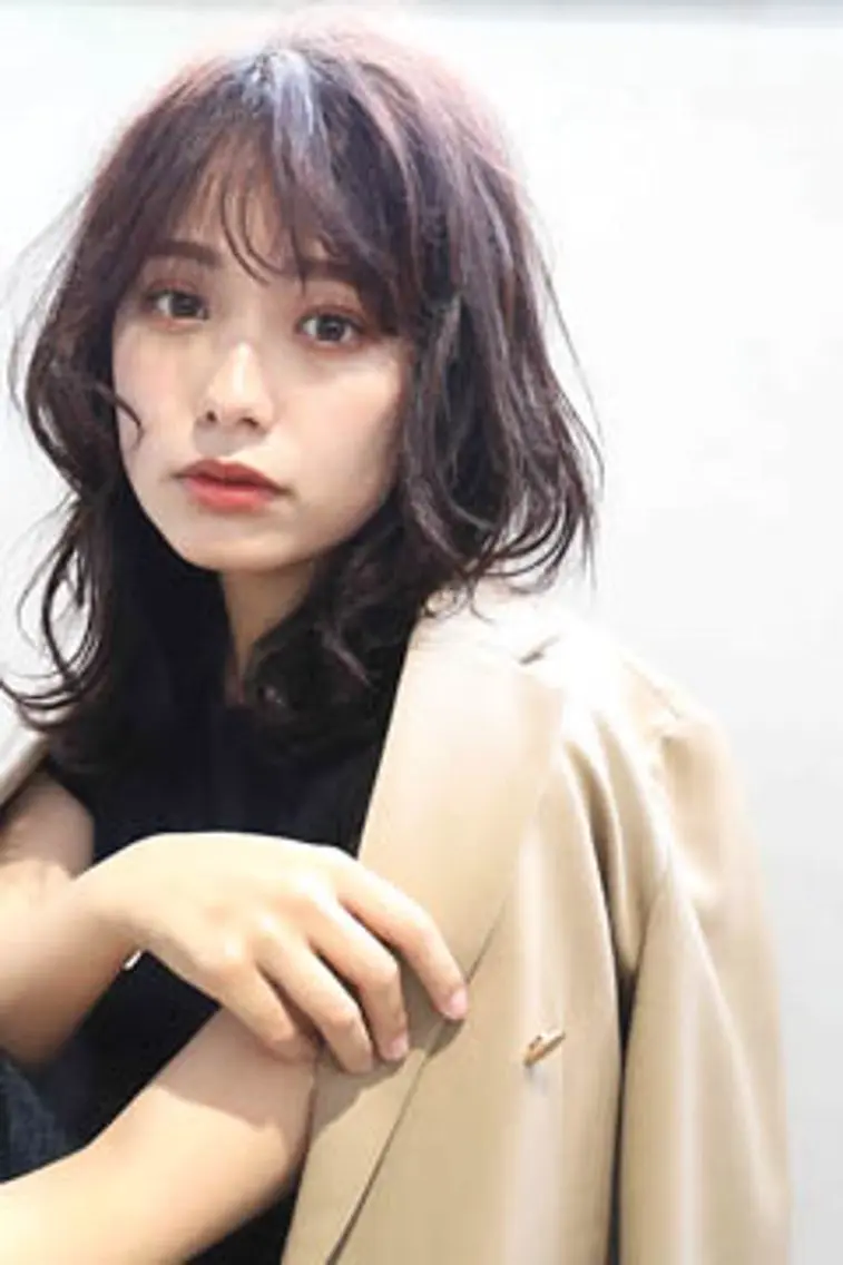 セミロング カット ヘアカラー 神崎 一洋のヘアスタイル