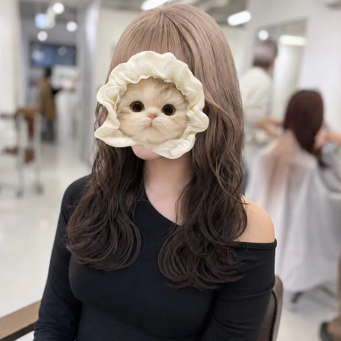 セミロング カラー カット ヘアカラー ❤️‍🔥ハイトーン /レイヤー/IORIのヘアスタイル