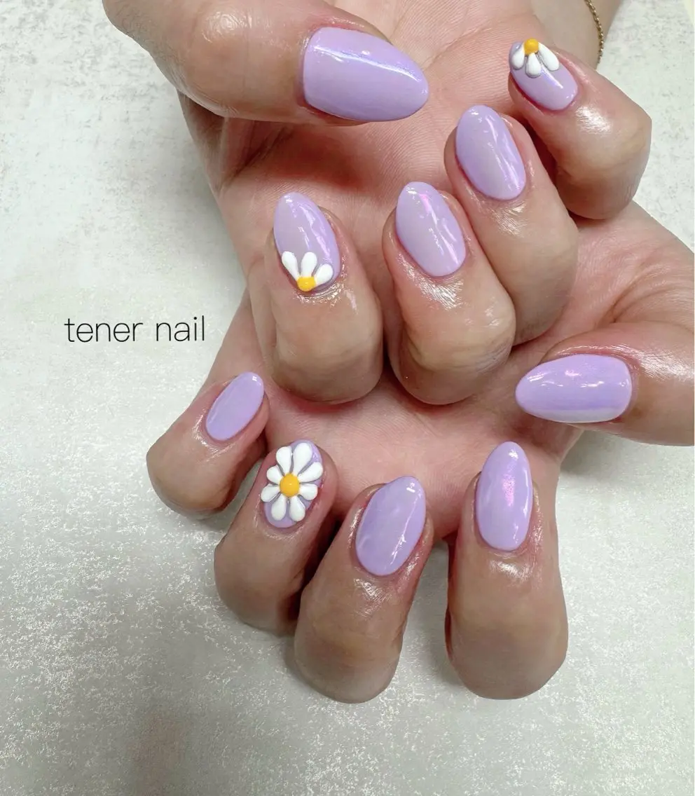 ネイル フラワーネイル ぷっくりネイル ハンドネイル テネルネイル tener nailのネイルデザイン