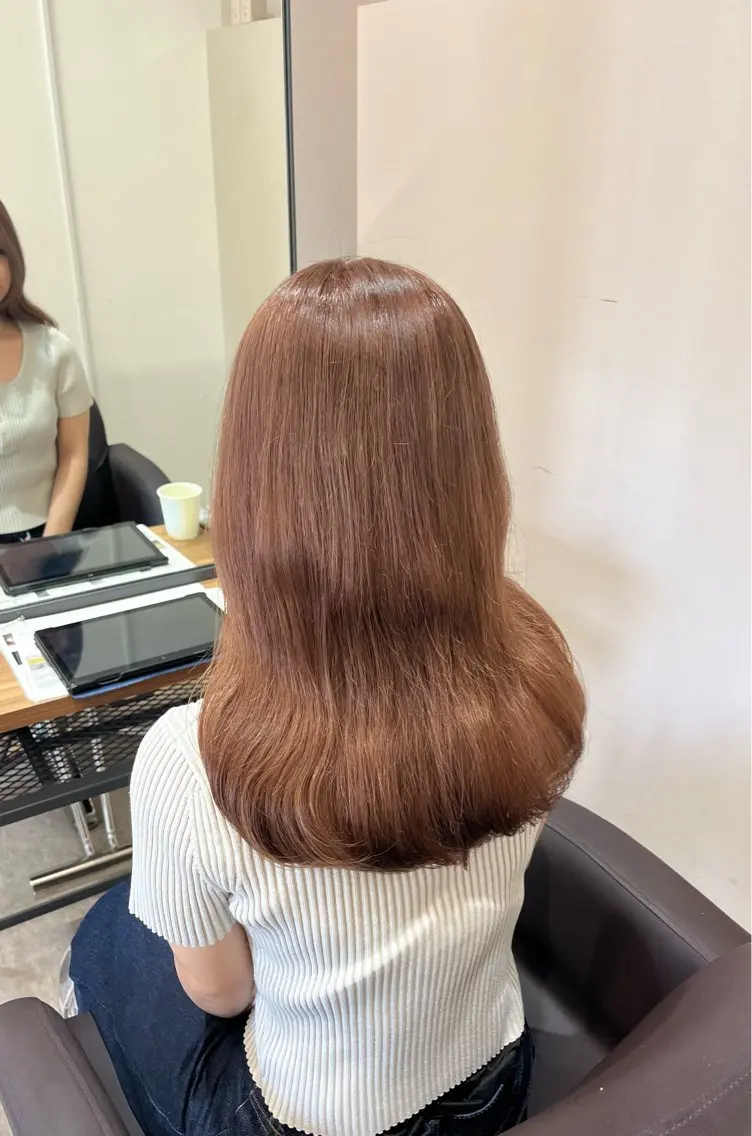 カラー 🎀韓国レイヤー/ 🫧透明感カラーのヘアスタイル