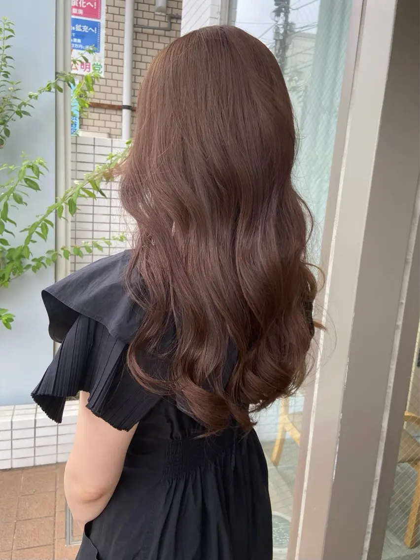 ロング カラー ベージュカラー ピンクカラー ピンクベージュ 🌟アレンジが似合う カラー🌟Rumiのヘアスタイル