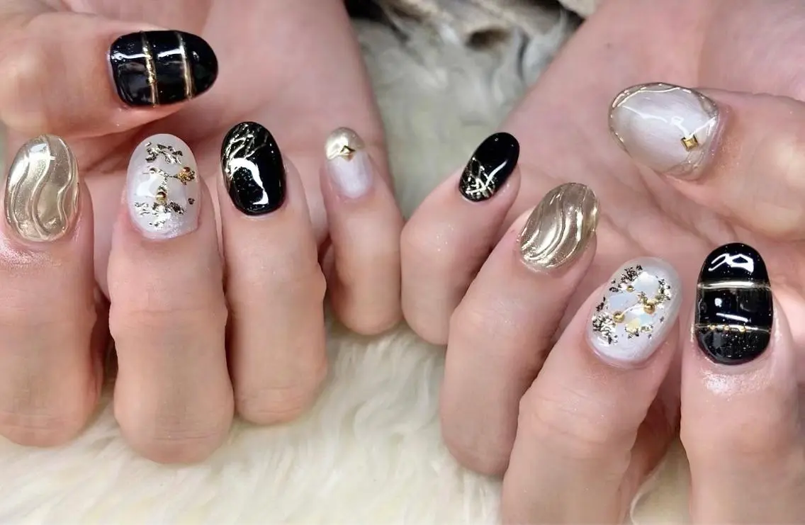 ネイル 長さ出し ジェルネイル 卒業式 韓国ネイル 持ち込み ハンドネイル Nail&eye Belire 新宿のネイルデザイン