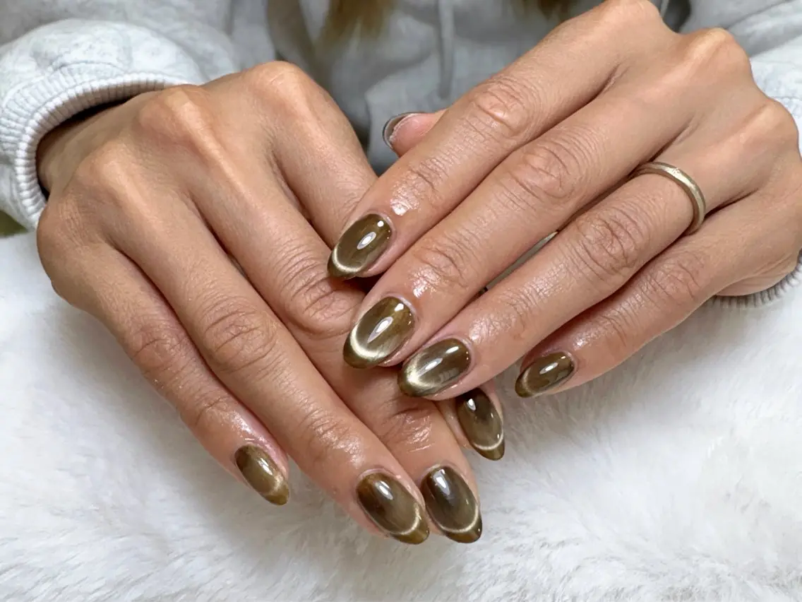 ネイル フレンチネイル マグネットネイル マグネットフレンチ Nail Salon Bloom横浜西口店のネイルデザイン