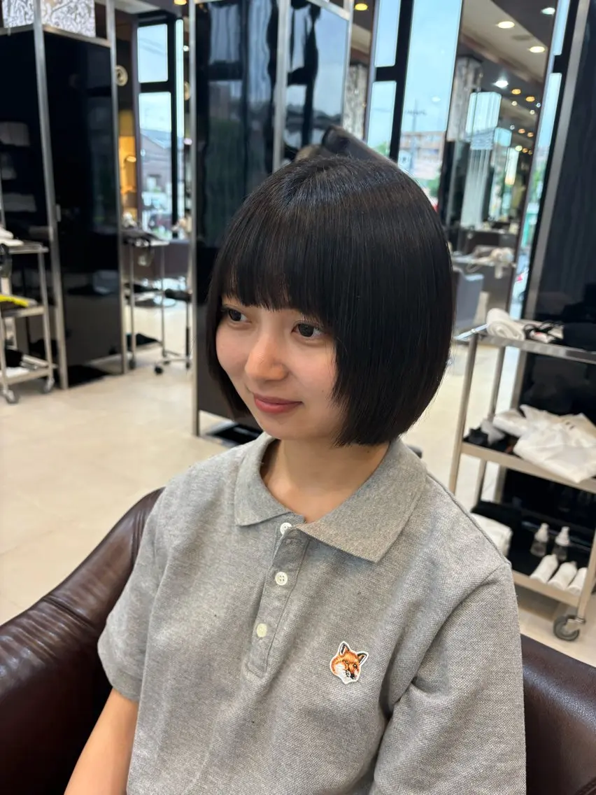 ミディアム ボブレイヤー ボブ レイヤーカット 小顔カット 武田 美羽のヘアスタイル