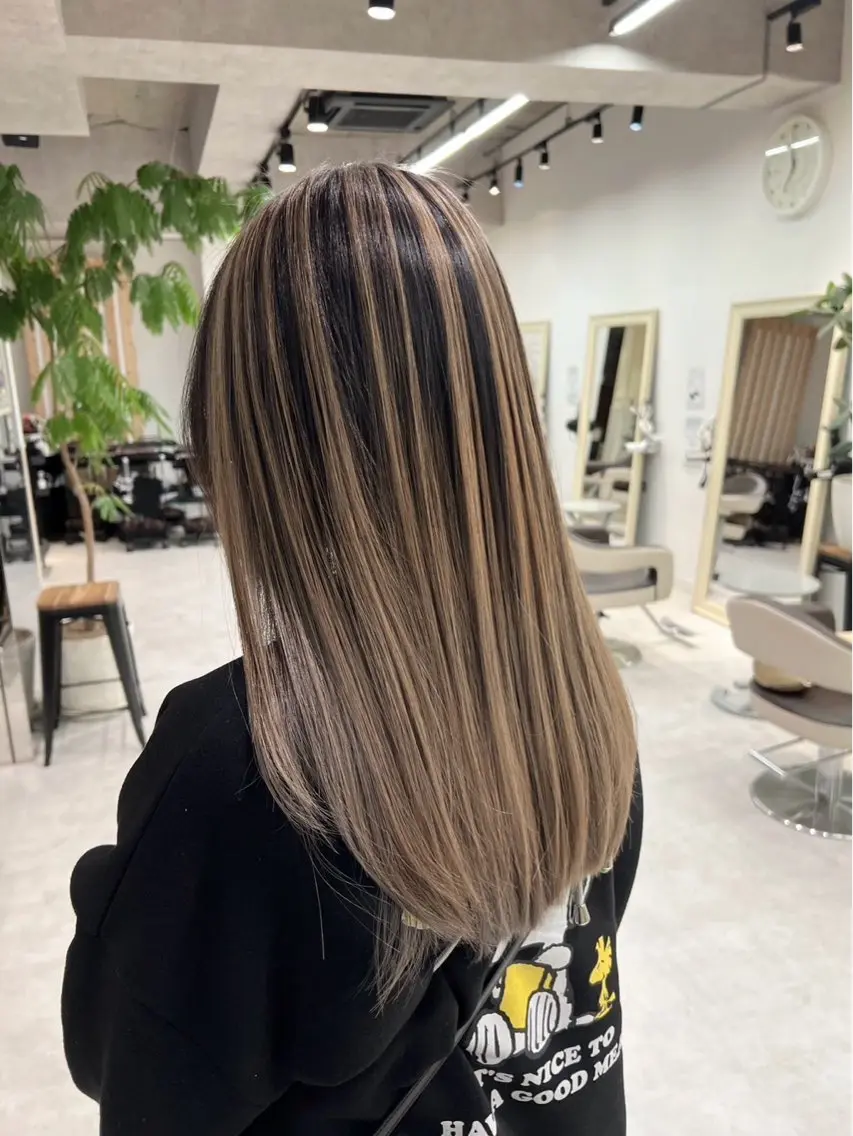 ロング カラー 【暖色カラー+色持ち 重視】💟まなみのヘアスタイル