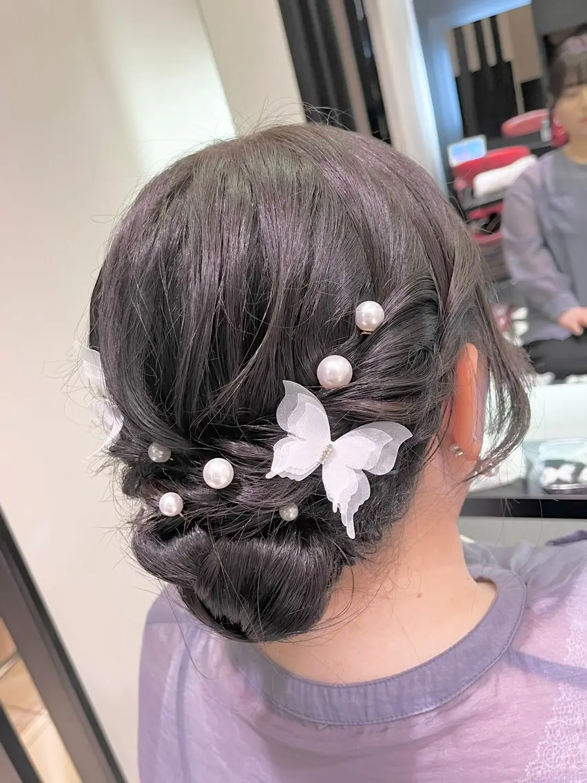 ヘアアレンジ 結婚式・ブライダル 推し活/パーティヘア ⭐️今田 水風🐰のヘアスタイル