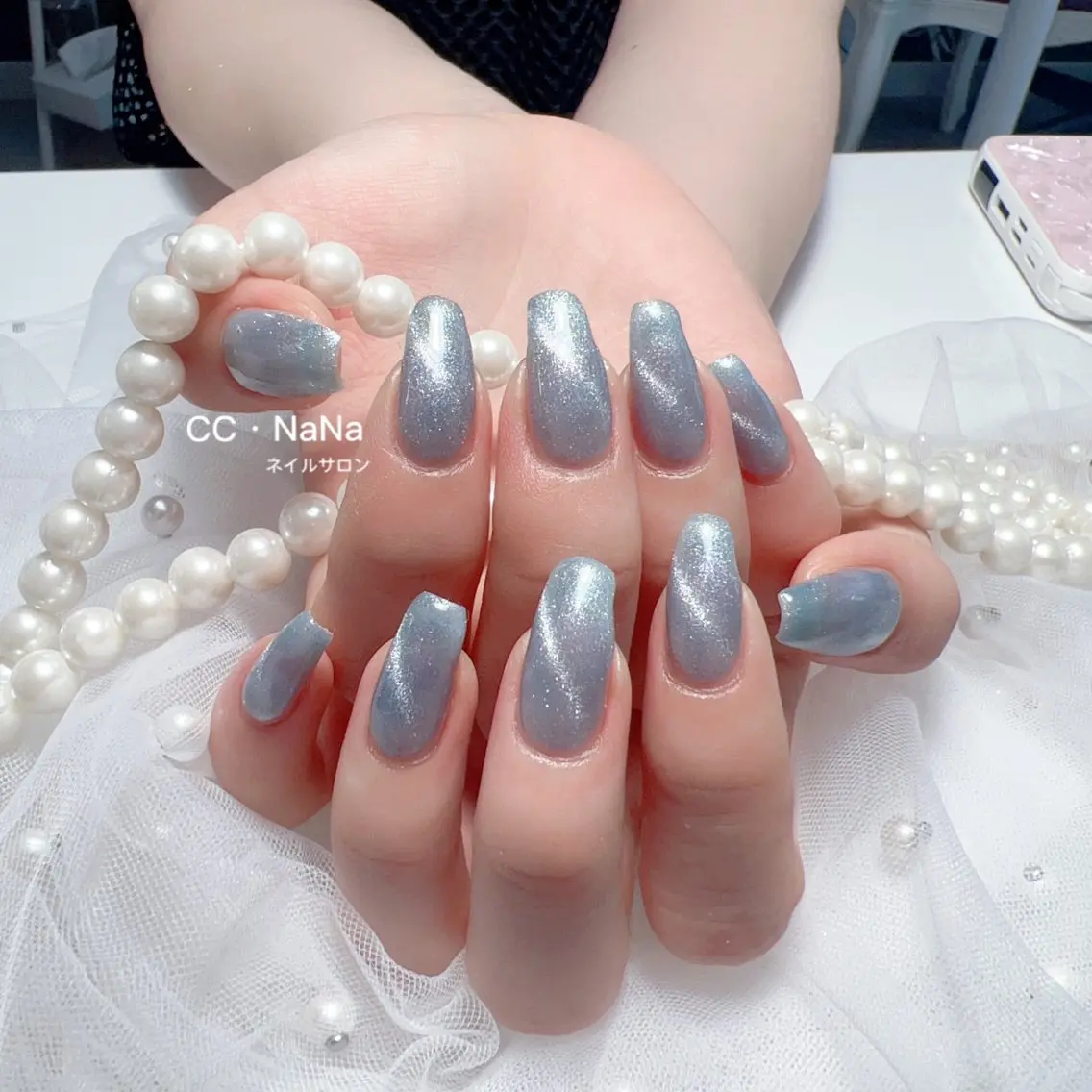ネイル ハンドネイル 💎CC・NaNa 韓国風ネイル🌙Cのネイルデザイン