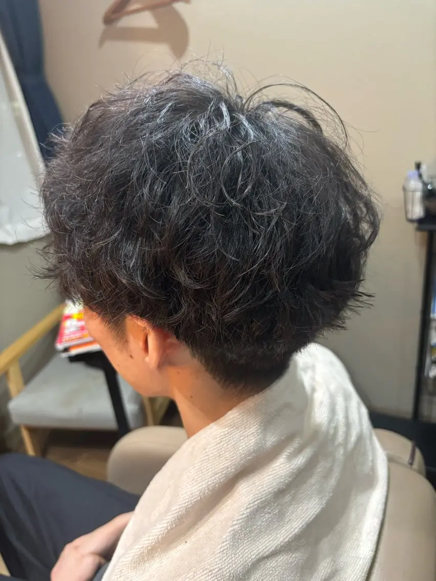 パーマ メンズ 生川 流好のヘアスタイル