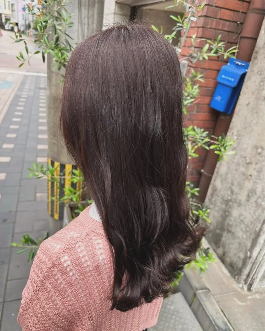 カラー グレージュ ラベンダーカラー ラベンダーグレージュ ラベンダーグレー ヘアカラー emu🤍𐙚 Miyuのヘアスタイル