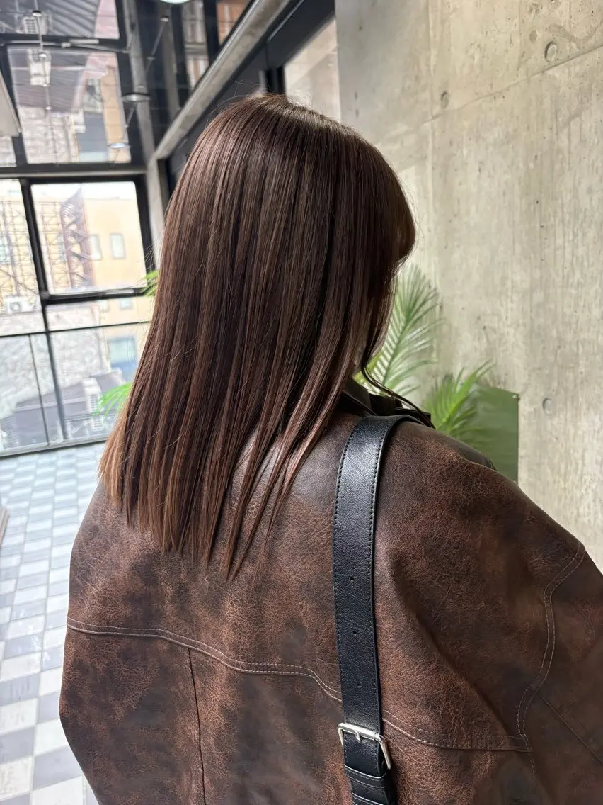ワンカラー♡＋毛先カット💇🏼‍♀️（1stepトリートメント込）の写真