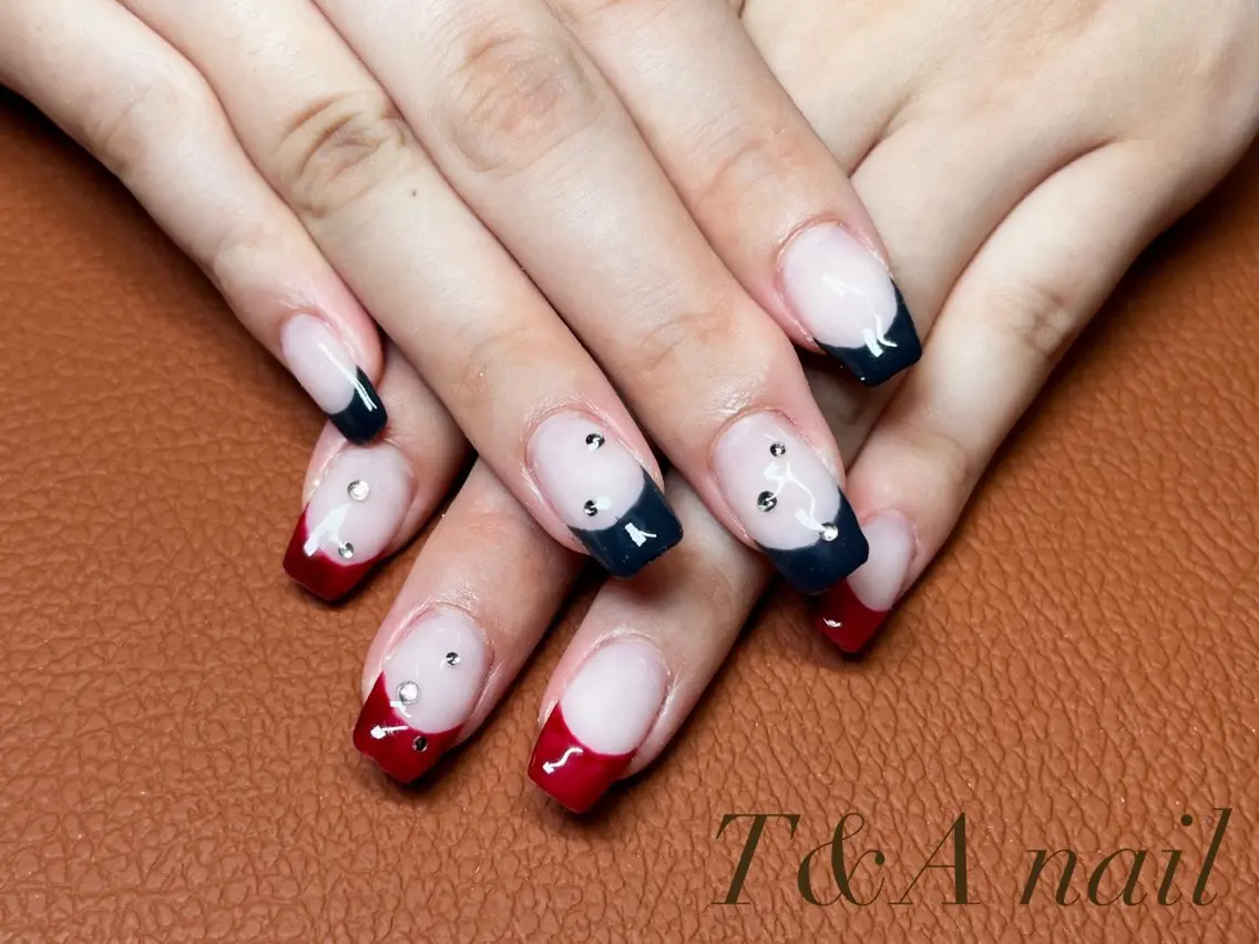 ネイル 長さ出し フレンチネイル ジェルネイル ニュアンスネイル スカルプネイル T&A nailのネイルデザイン