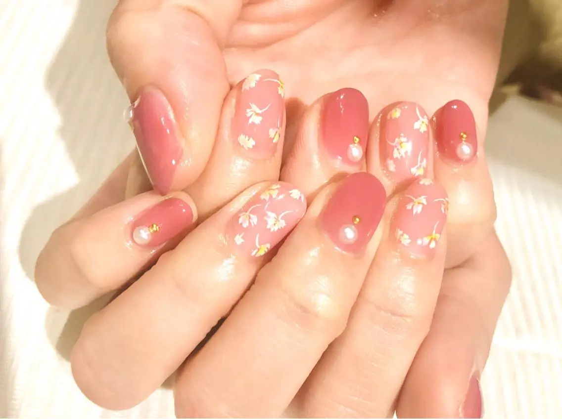 ネイル フラワーネイル TRAM-nail moriizumiのネイルデザイン