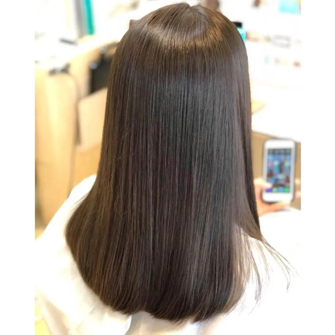ミディアム 縮毛矯正 トリートメント 大山 晃介のヘアスタイル