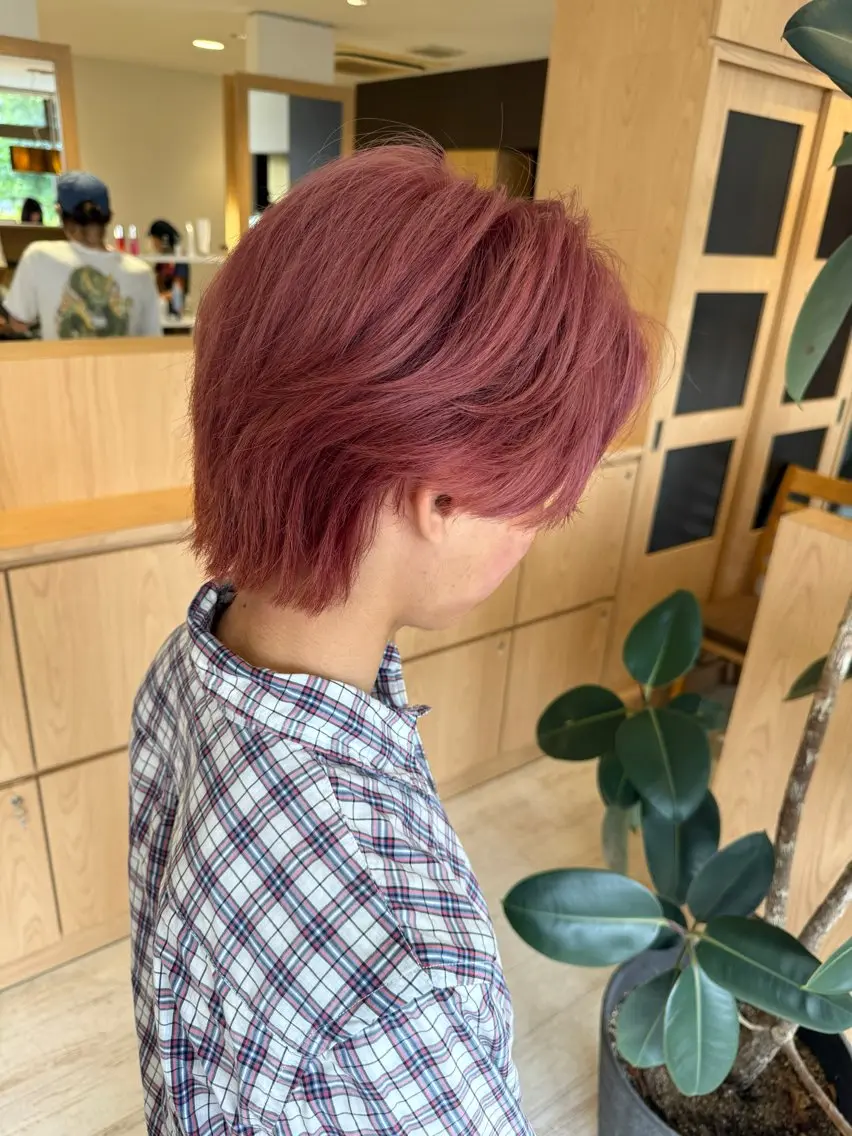 メンズ センターパート カット 森浦 莉乃のヘアスタイル