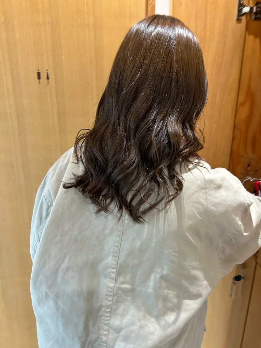 カラー ブラウンカラー パーマ 当日予約◎ボブ/ 縮毛矯正/まこのヘアスタイル