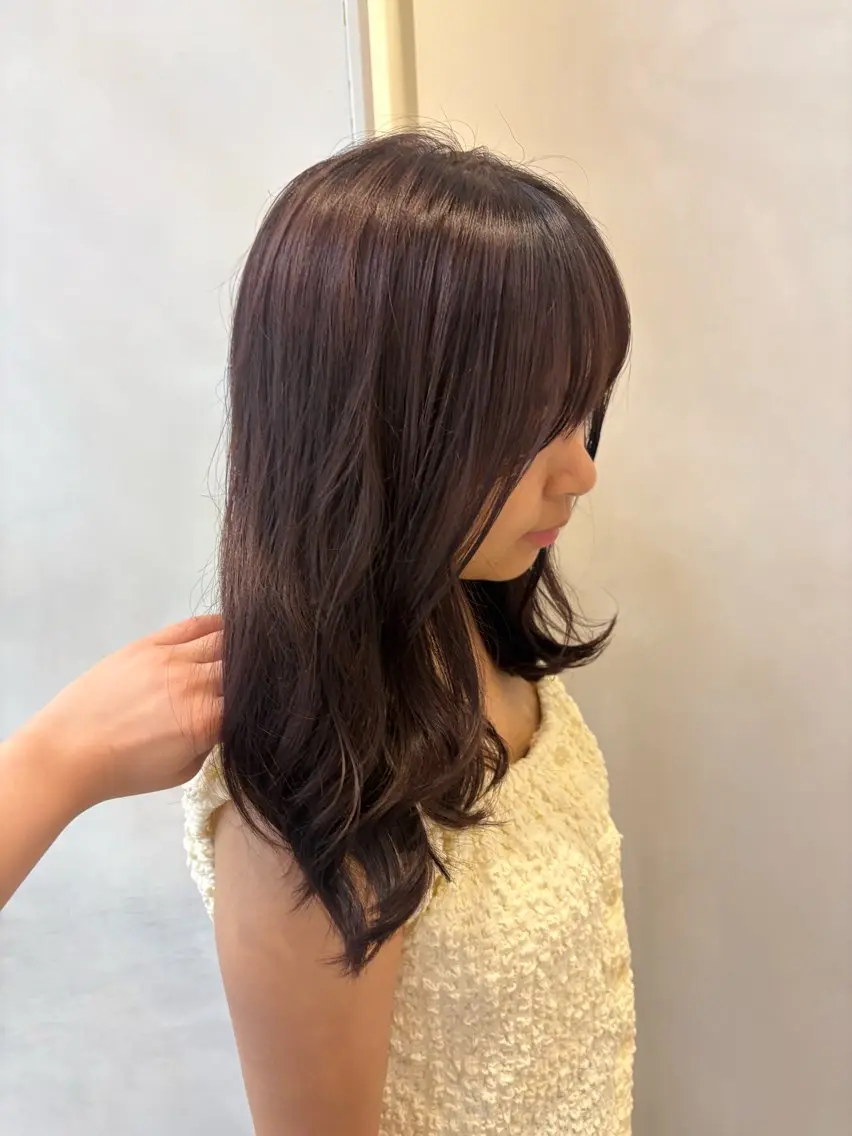 セミロング ヘアカラー 可愛いstyling おしえます♡🌸冬桜のヘアスタイル