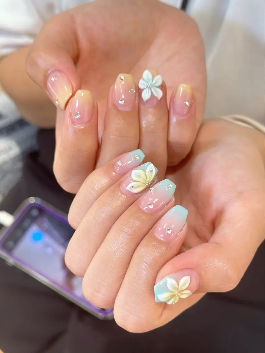 ネイル ハンドネイル ハンドケア 🦋Yumi Nail🦋Momoのネイルデザイン