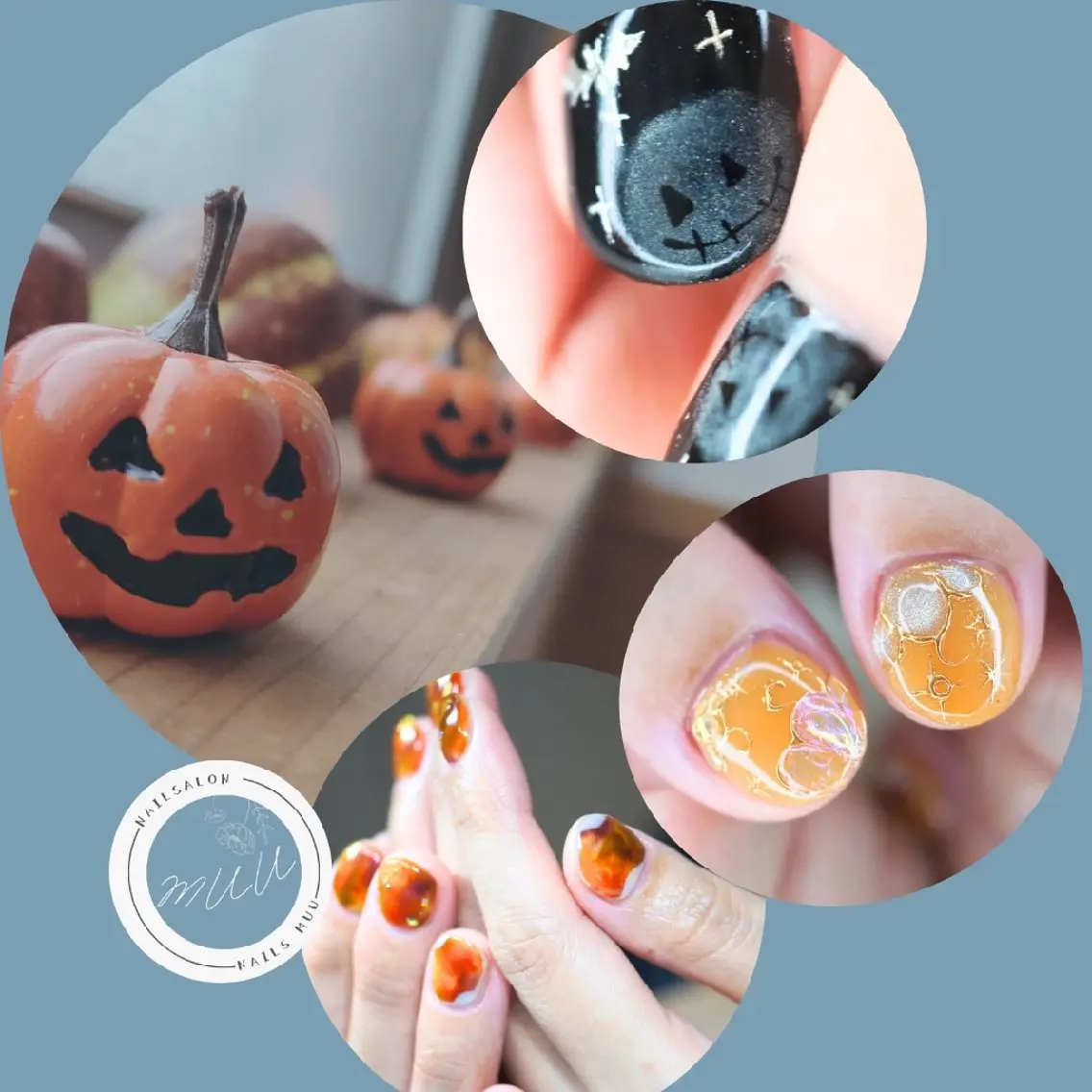 ネイル ハロウィン nails muu まゆのネイルデザイン