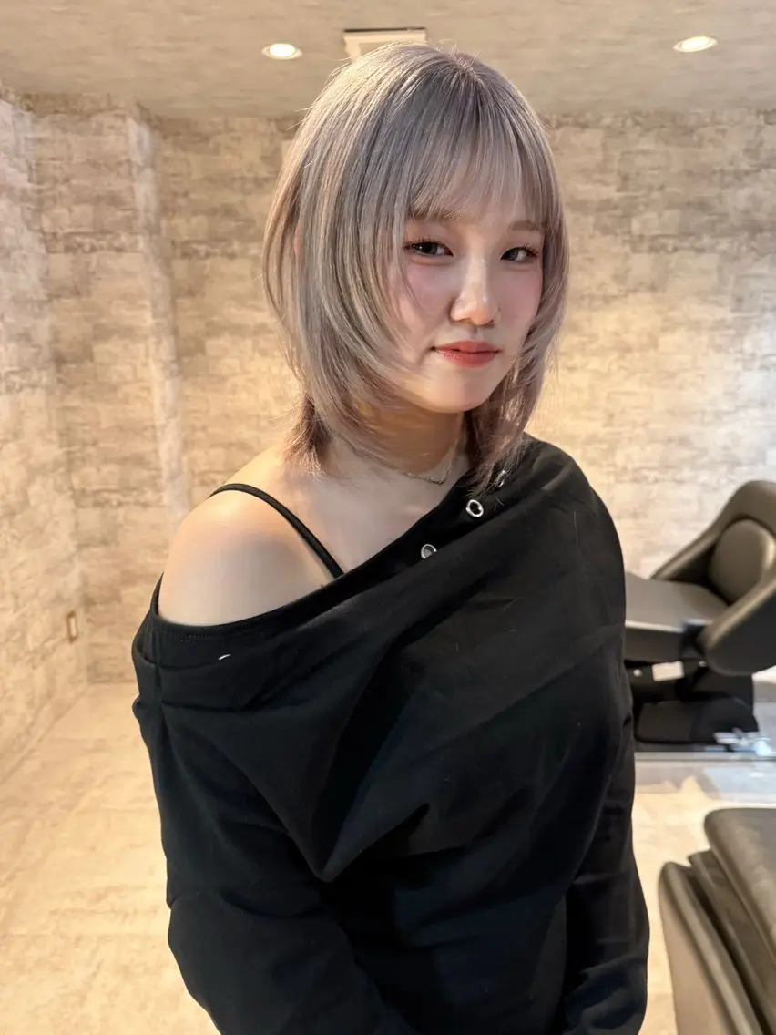 ミディアム カラー 似合わせカット カット ヘアカラー トリートメント mai / linoah˚✧のヘアスタイル