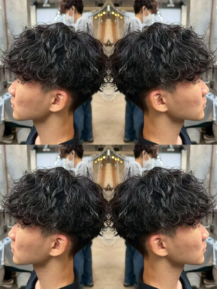 パーマ メンズ メンズブリーチ メンズパーマ メンズツイストパーマ 刈り上げ ニュアンスパーマ カット パーマ ヘッドスパ 🔥メンズ特化🔥 パーマ🔥カメイのヘアスタイル