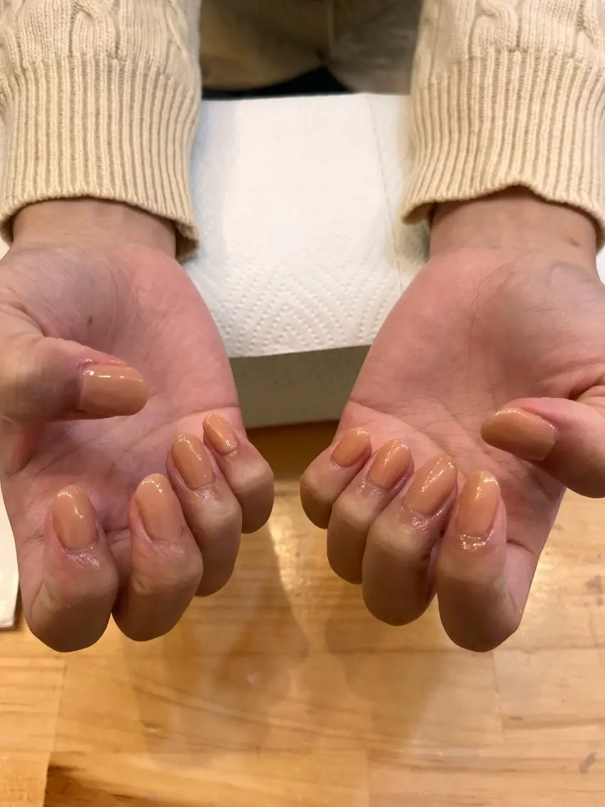 ネイル ワンカラーネイル nailAlaia 妙典店 アイリのネイルデザイン