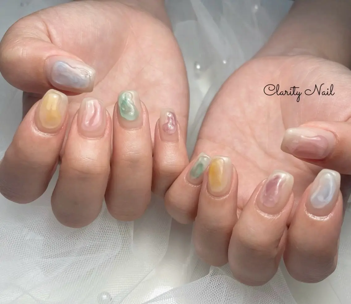 ネイル アートネイル 持ち込み ハンドネイル Clarity Nailのネイルデザイン