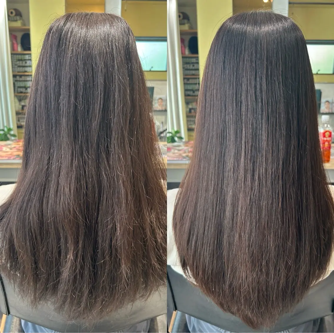 ロング パーマ 髪質改善 ストレートパーマ カット 縮毛矯正 トリートメント hubhair レイヤー/透明感のヘアスタイル