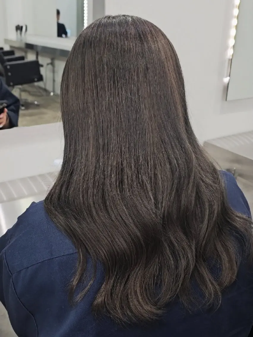 カラー セミロング プルエクステ 透明感カラー ダブルカラー グレージュ エクステ ️︎🤍渡邉 優杏️︎🤍のヘアスタイル