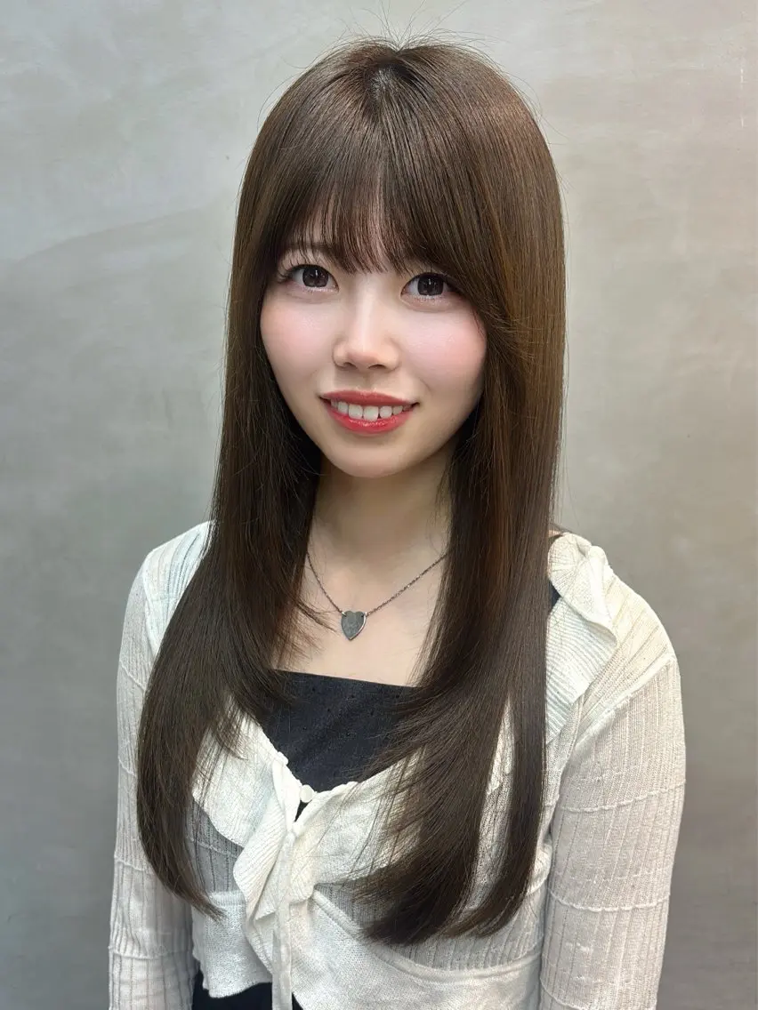 ロング カラー ブラウンカラー オリーブブラウン ヘアカラー トリートメント 🤍艶モテカラー♡ ブラウン🤍Rimiのヘアスタイル