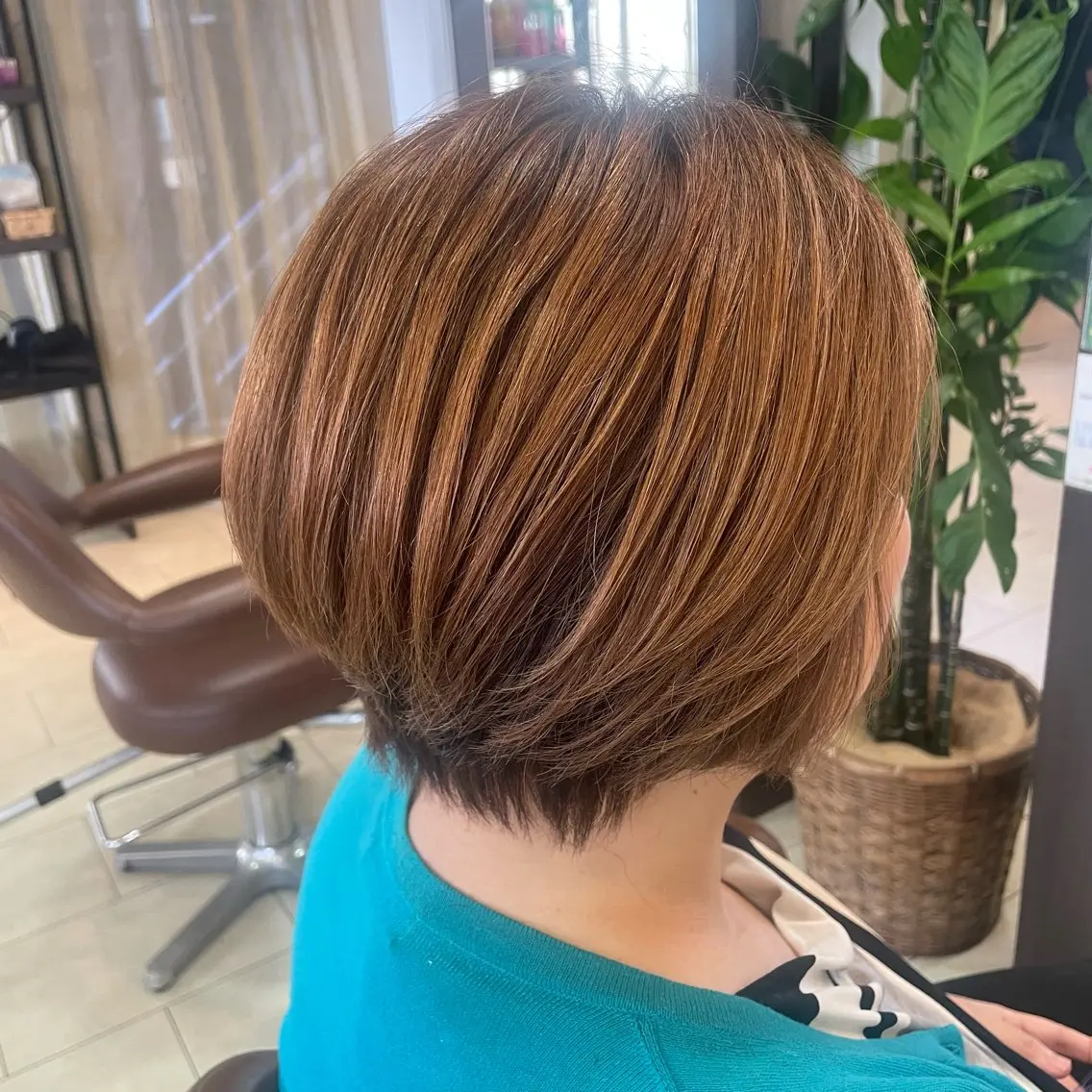 ショート カラー 🍒暖色カラー🍒 ✨髪質改善✨西村亜弥のヘアスタイル
