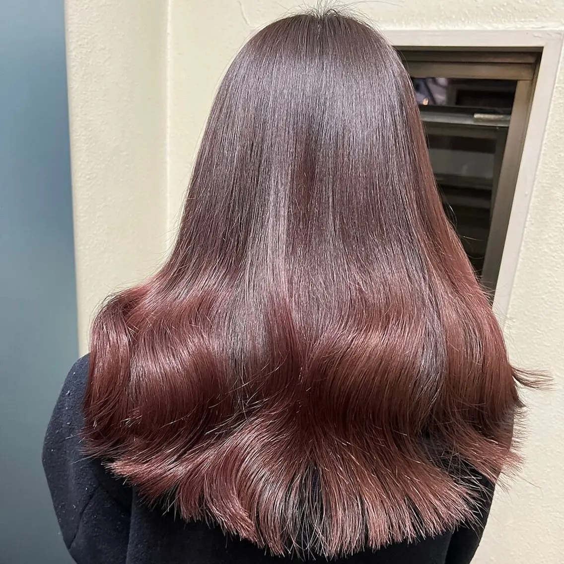 ロング カラー ブリーチ ブラウンカラー ハイトーンカラー ピンクカラー ピンクブラウン 💖ブリーチ/暖色 𝐘𝐮𝐢💖のヘアスタイル