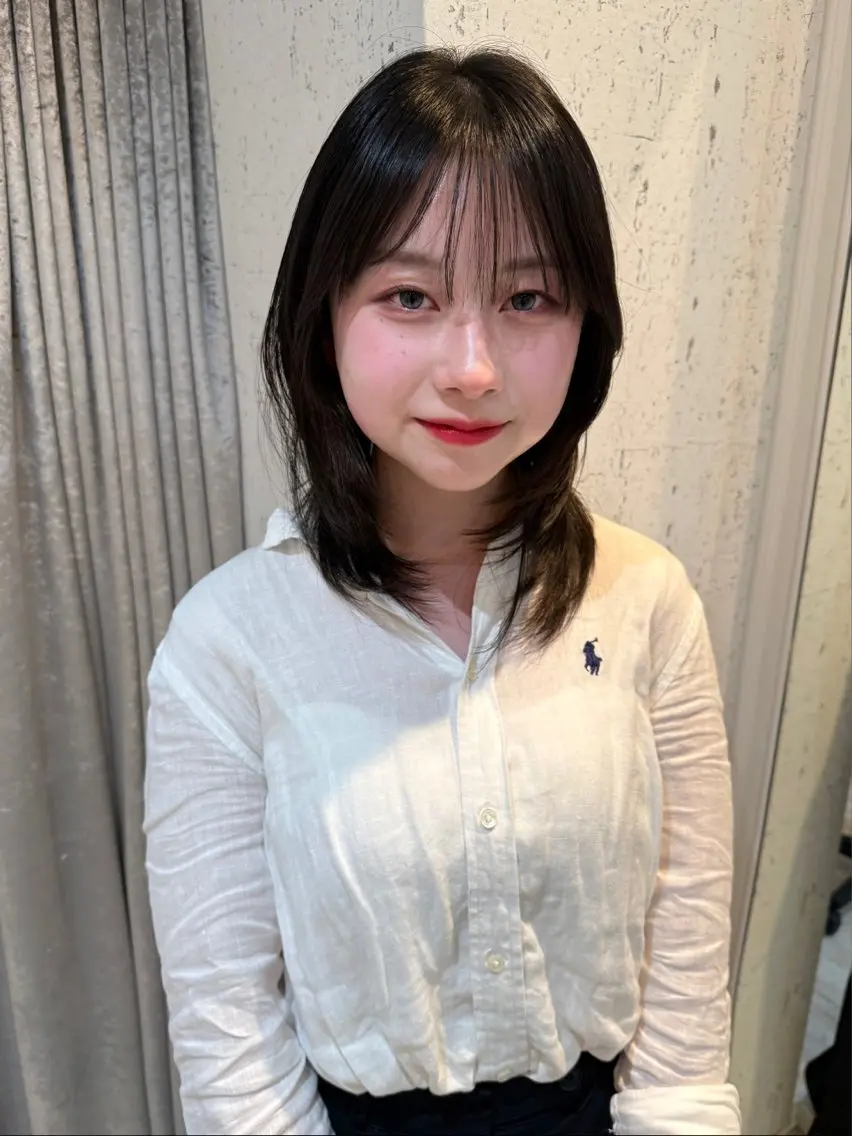 ミディアム カラー カット トリートメント mai / linoah˚✧のヘアスタイル