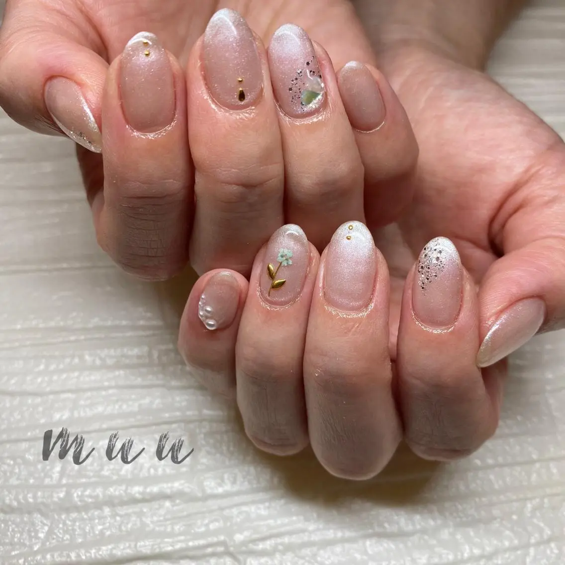 ネイル ラメ(グリッター) muu nailのネイルデザイン