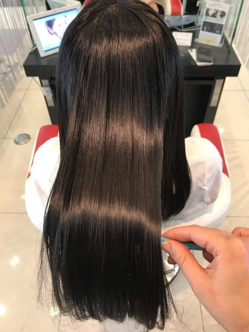 艶髪✨仕上がり満足プレミアム髪質改善ストレート＋カットの写真