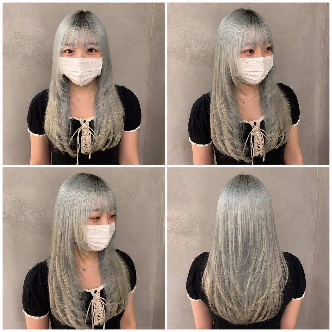 ロング レイヤーカット カット ヘアカラー 【上大岡の美髪の神様 】韓国レイヤーのヘアスタイル