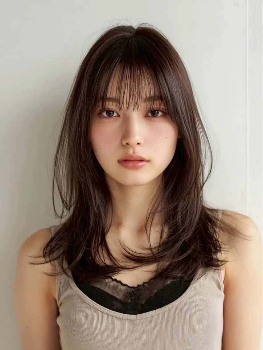 セミロング liberte渋谷 officialのヘアスタイル