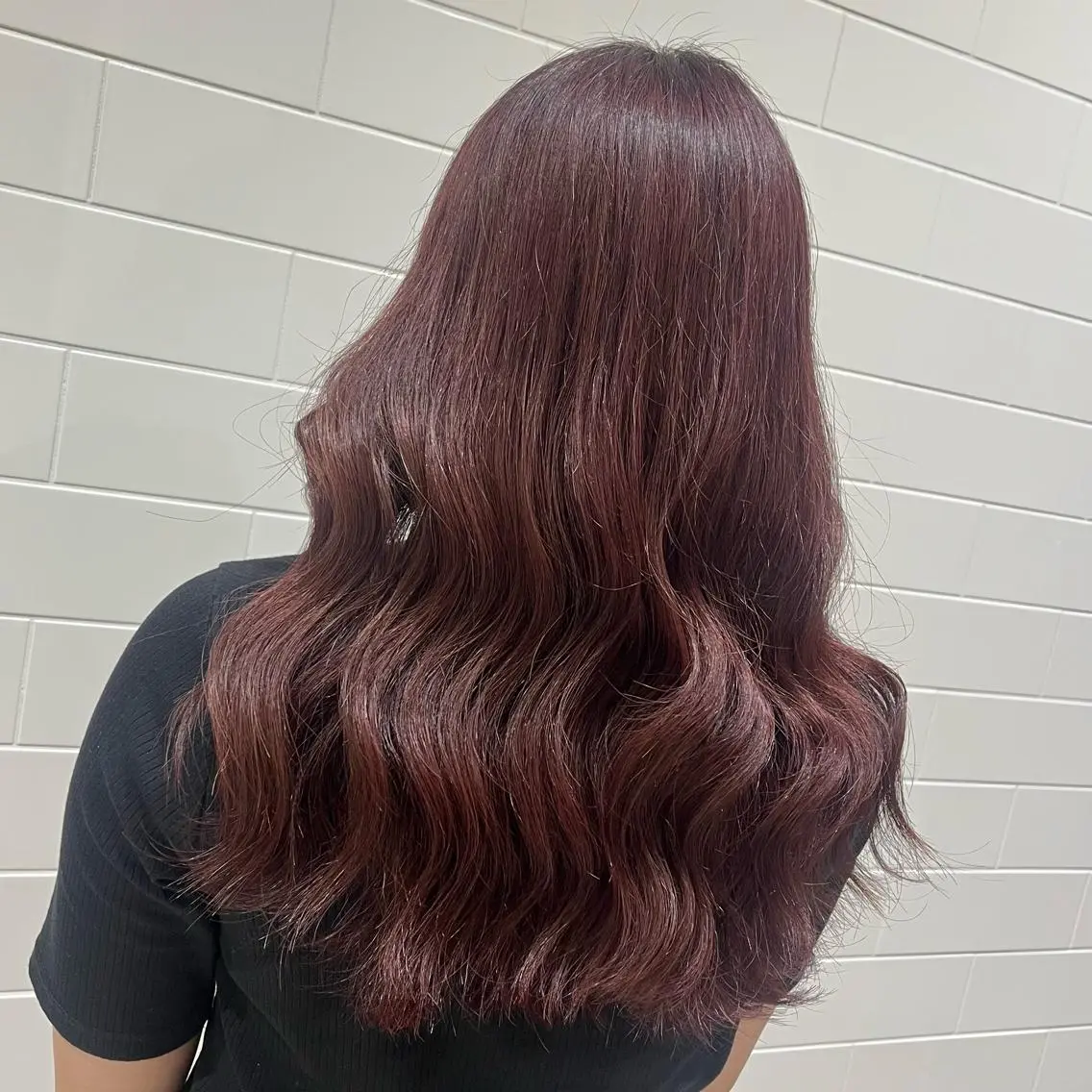 ロング カラー カシス lien ヒジリのヘアスタイル