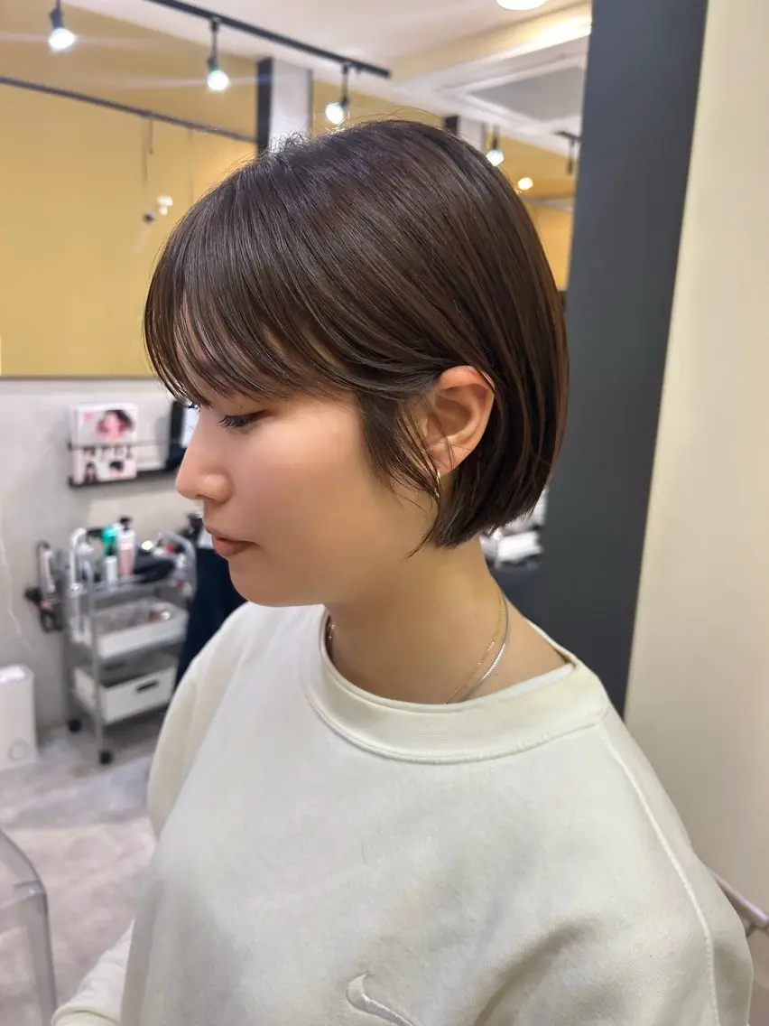 ショート カラー ショートボブ ボブ ショートヘア hubhair レイヤー/透明感のヘアスタイル