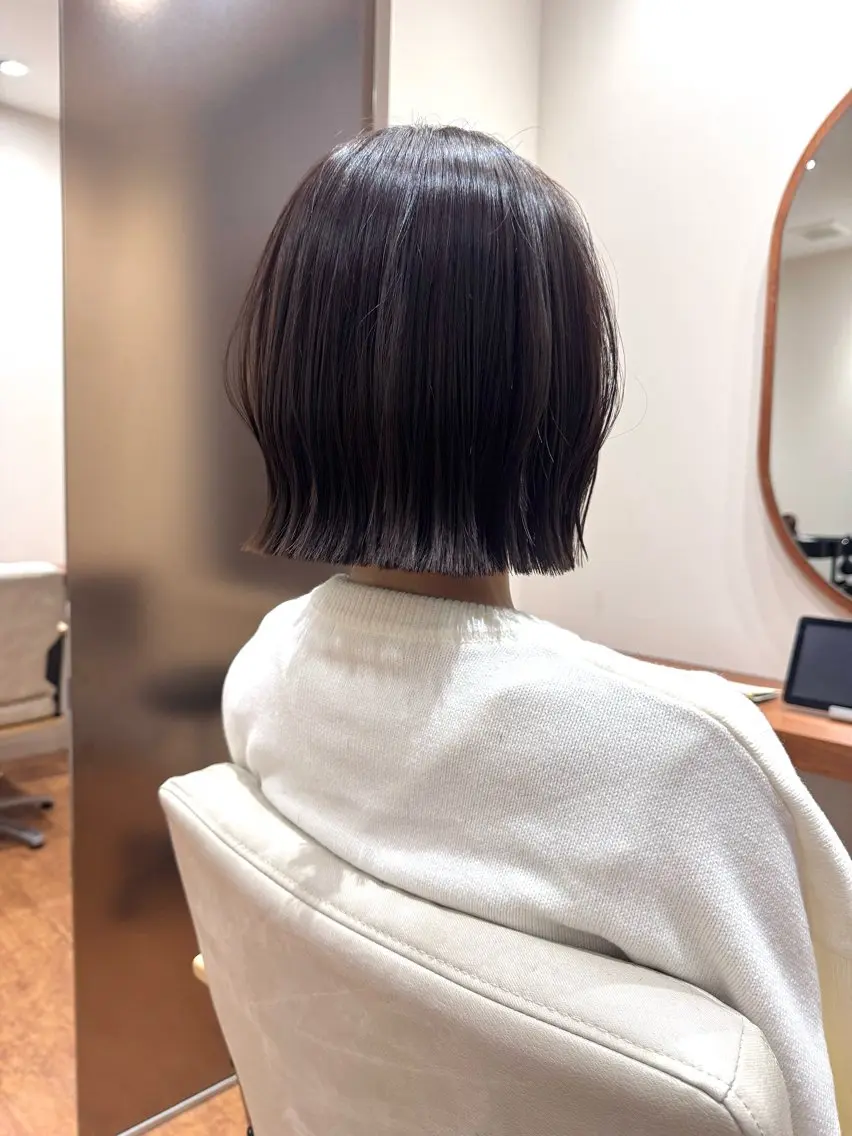 ショート カラー カット 縮毛矯正 トリートメント ボブ美容師💛 AYUMIのヘアスタイル