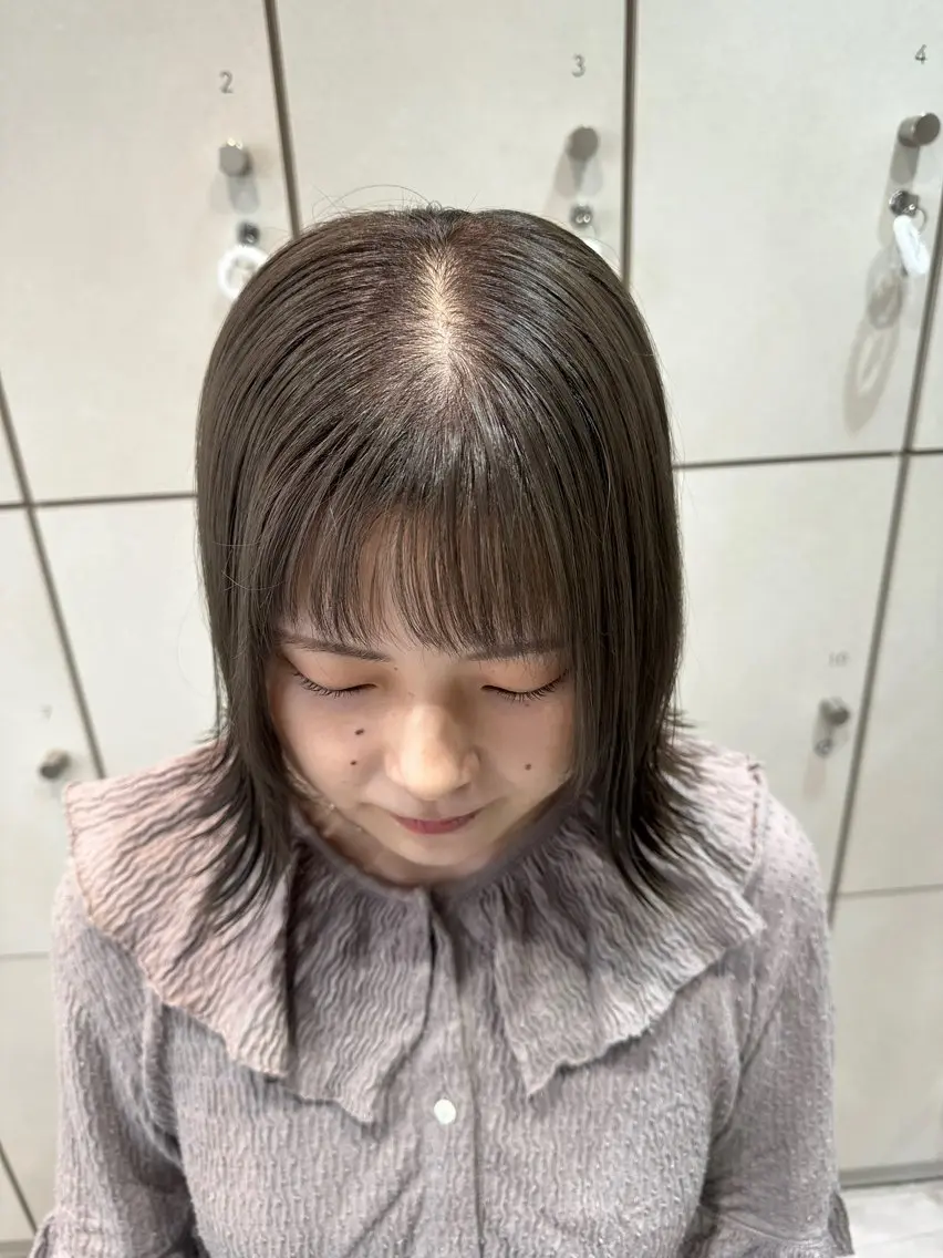 ミディアム カラー カット ヘアカラー トリートメント 美髪矯正/渡辺 りんのヘアスタイル
