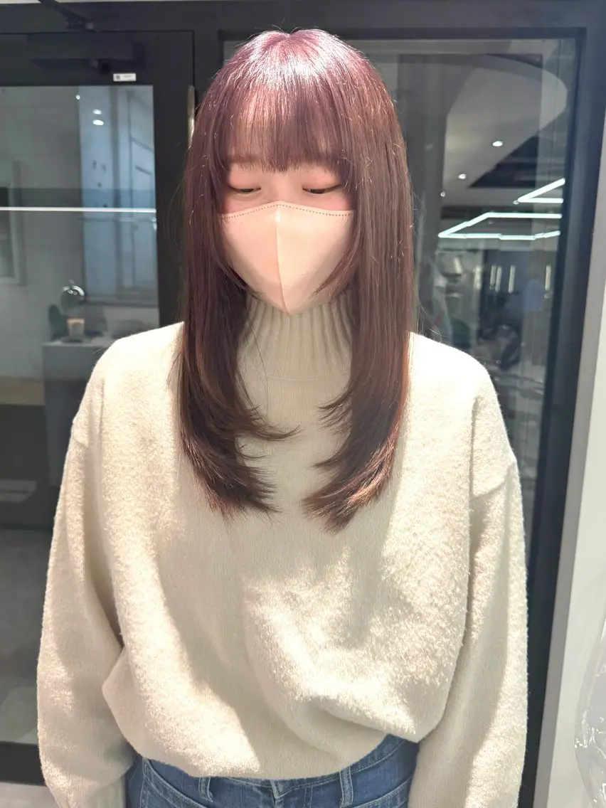 ロング レイヤーカット レイヤーボブ/ボブ 仲川和人のヘアスタイル