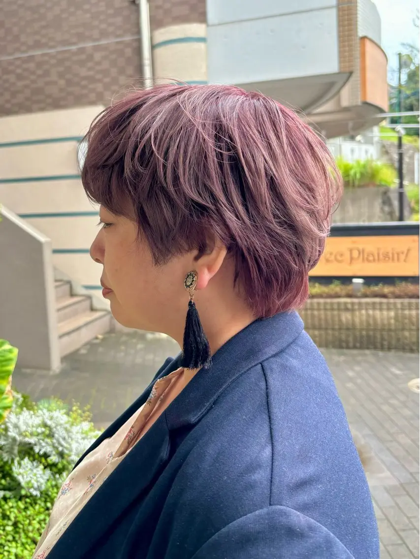 ショート ショートヘア ヘアカラー 庄司 桜のヘアスタイル