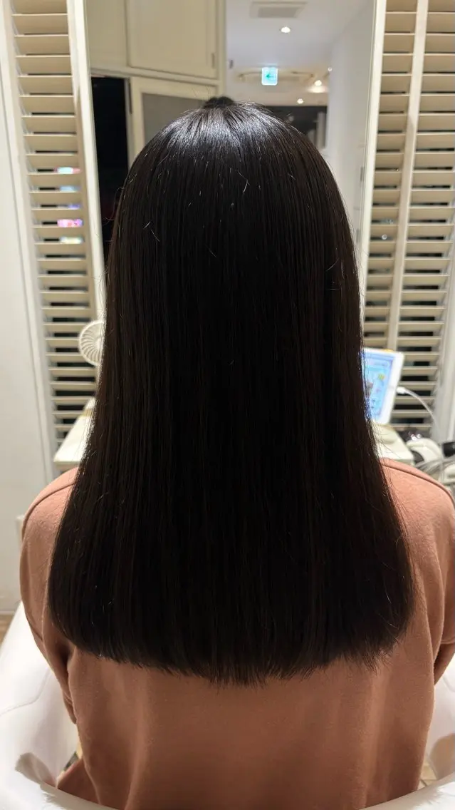 セミロング カラー カット トリートメント 似合わせ 顔周りYUUGAのヘアスタイル
