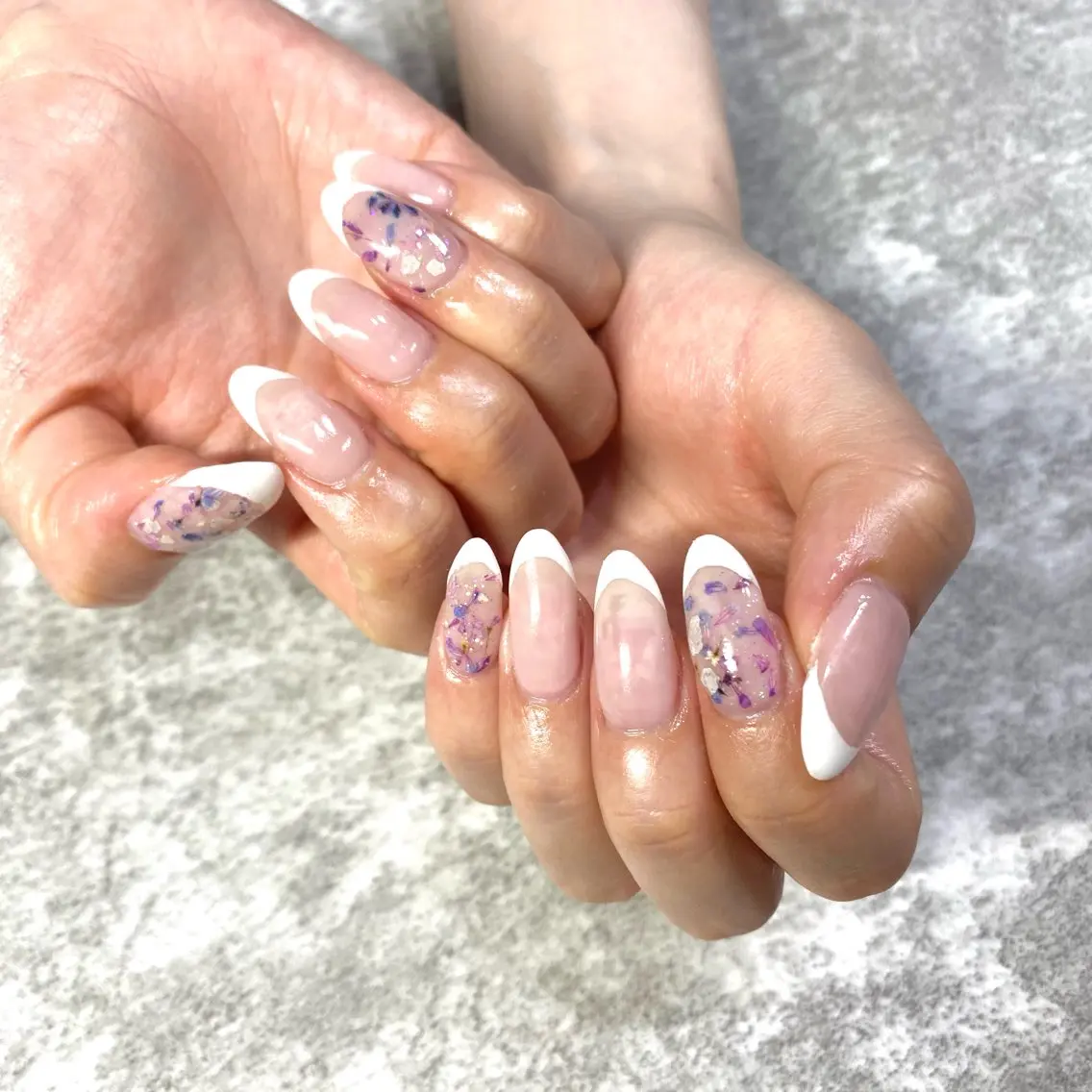 ネイル フラワーネイル フレンチネイル ハンドネイル ★Rinail... .のネイルデザイン